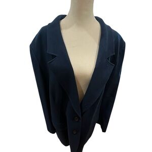 Pendleton vintage wool blazer, navy blue